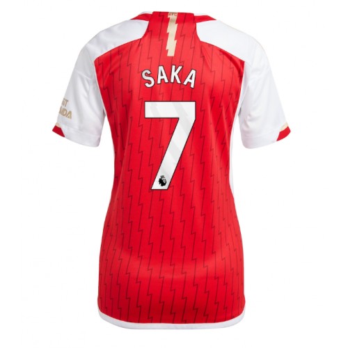 Fotballdrakt Dame Arsenal Bukayo Saka #7 Hjemmedrakt 2023-24 Kortermet